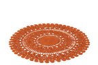 Rug Oriental Round Jute Dark Orange Large - Tuincentrum Lopik