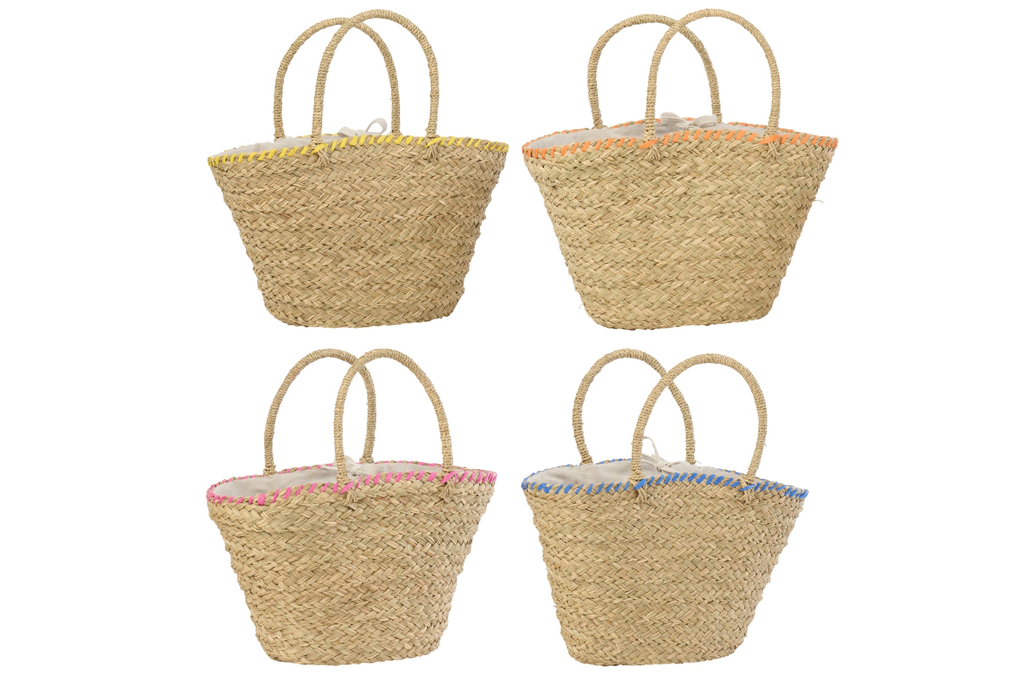 J-LINE TAS SHELL ZEEGRAS MULTICOLOR ASSORTIMENT VAN 4