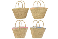 J-LINE TAS SHELL ZEEGRAS MULTICOLOR ASSORTIMENT VAN 4