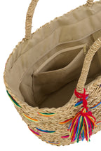 J-LINE TAS GESTREEPT ZEEGRAS MULTICOLOR ASSORTIMENT VAN 2