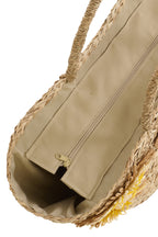 J-LINE TAS SUNFLOWER ZEEGRAS GEEL/ORANJE ASSORTIMENT VAN 2