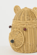 J-LINE BASKET BEAR SYNTHETIC NATURAL - Tuincentrum Lopik
