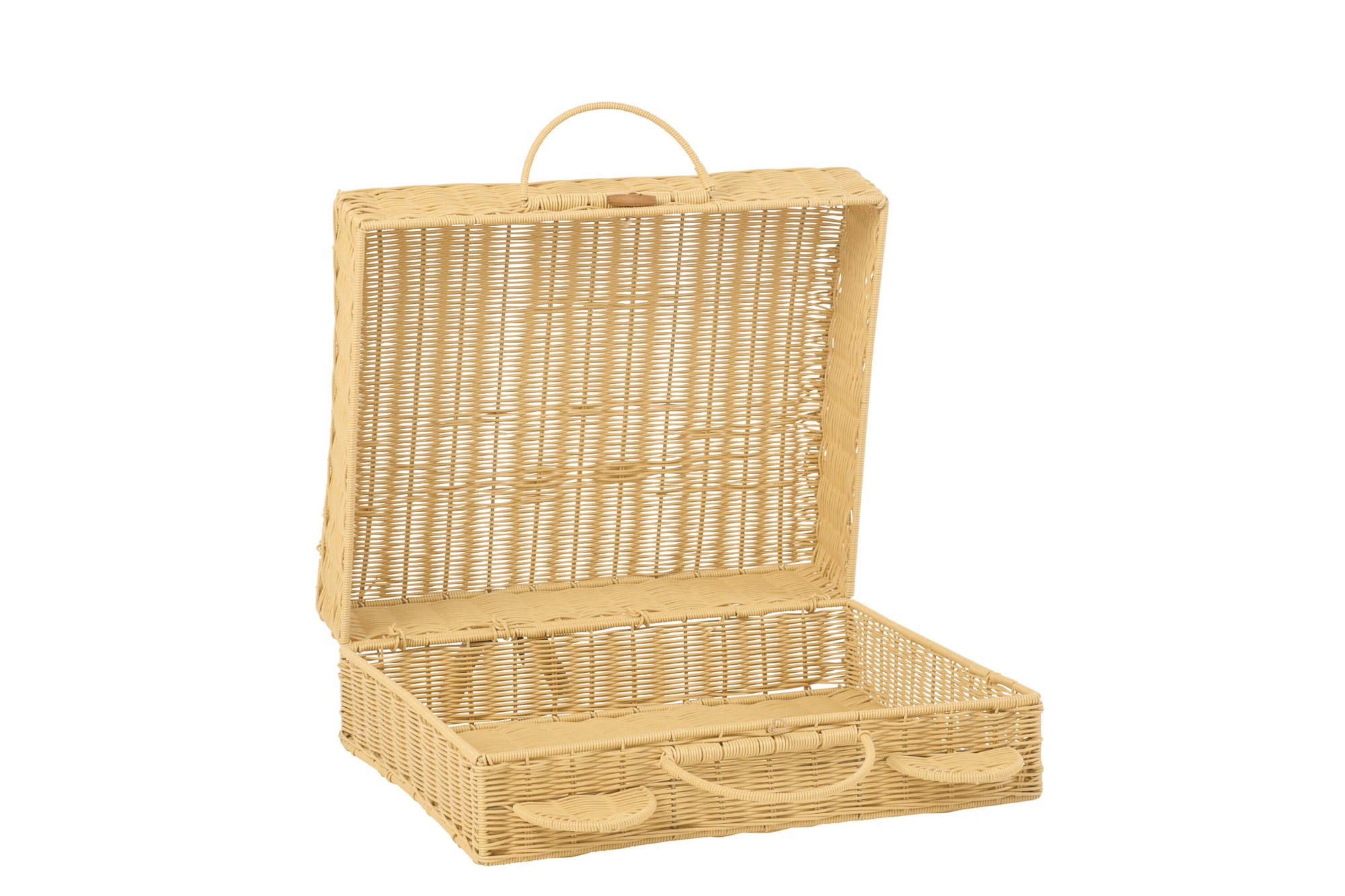 J-LINE MAND KOFFER SYNTHETISCH NATUREL LARGE L50XB18XH40CM - Tuincentrum Lopik