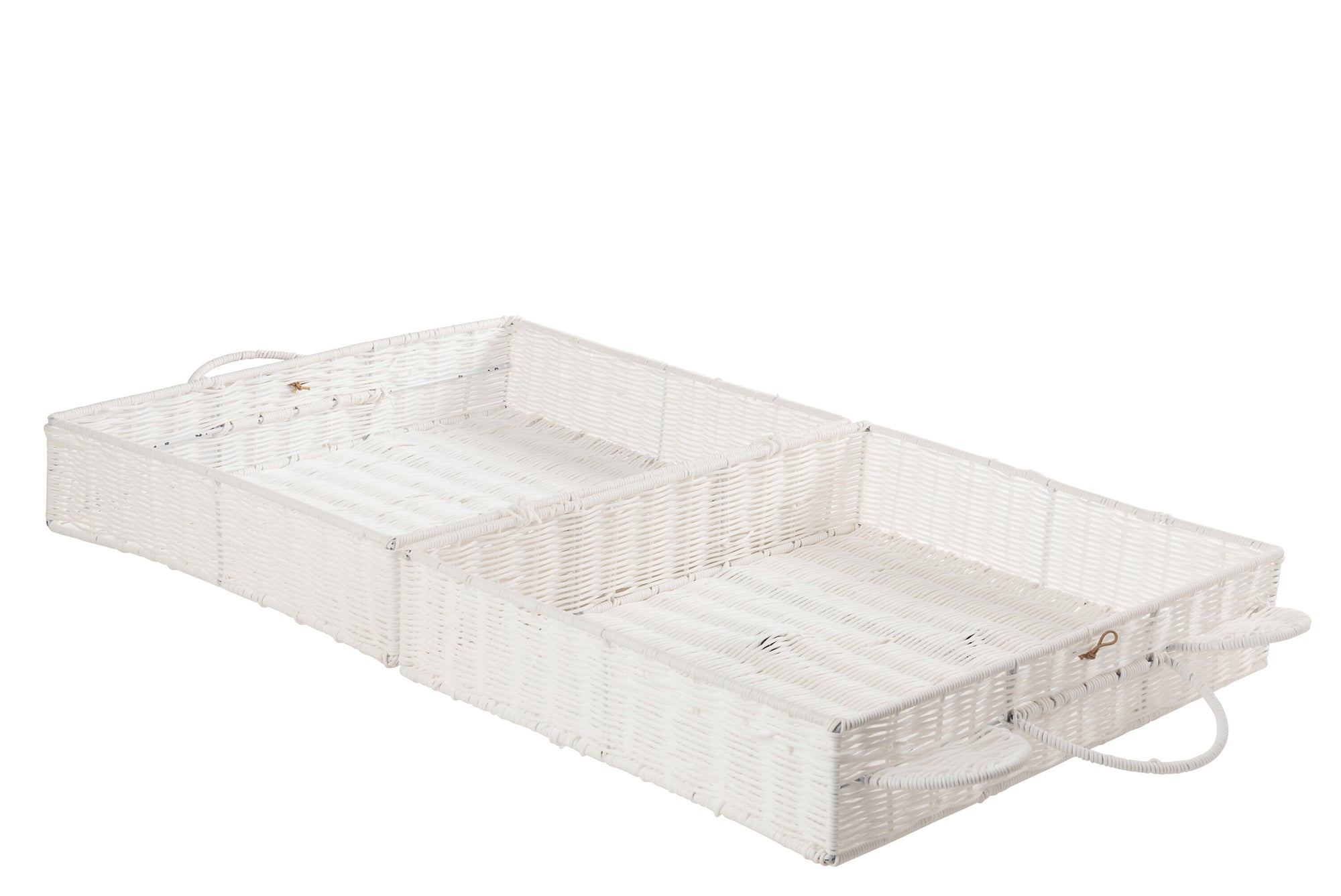 J-LINE MAND KOFFER SYNTHETISCH WIT LARGE L50XB18XH40CM - Tuincentrum Lopik