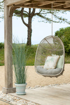 J-LINE KUSSEN SCALLOP KATOEN LICHTBLAUW/BEIGE SET VAN 2 - Tuincentrum Lopik