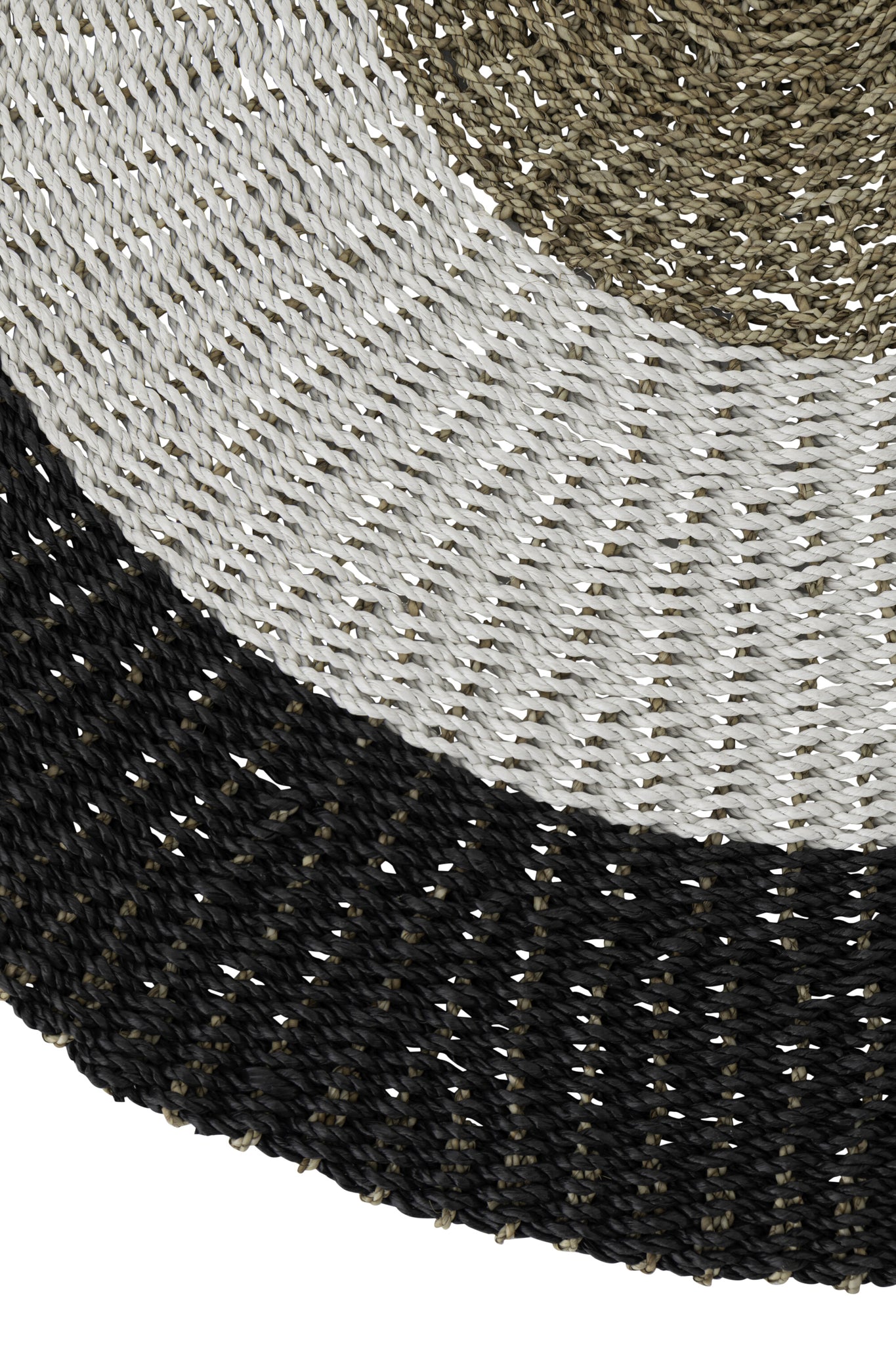 Rug  Polypropylene White/Black Small - Tuincentrum Lopik