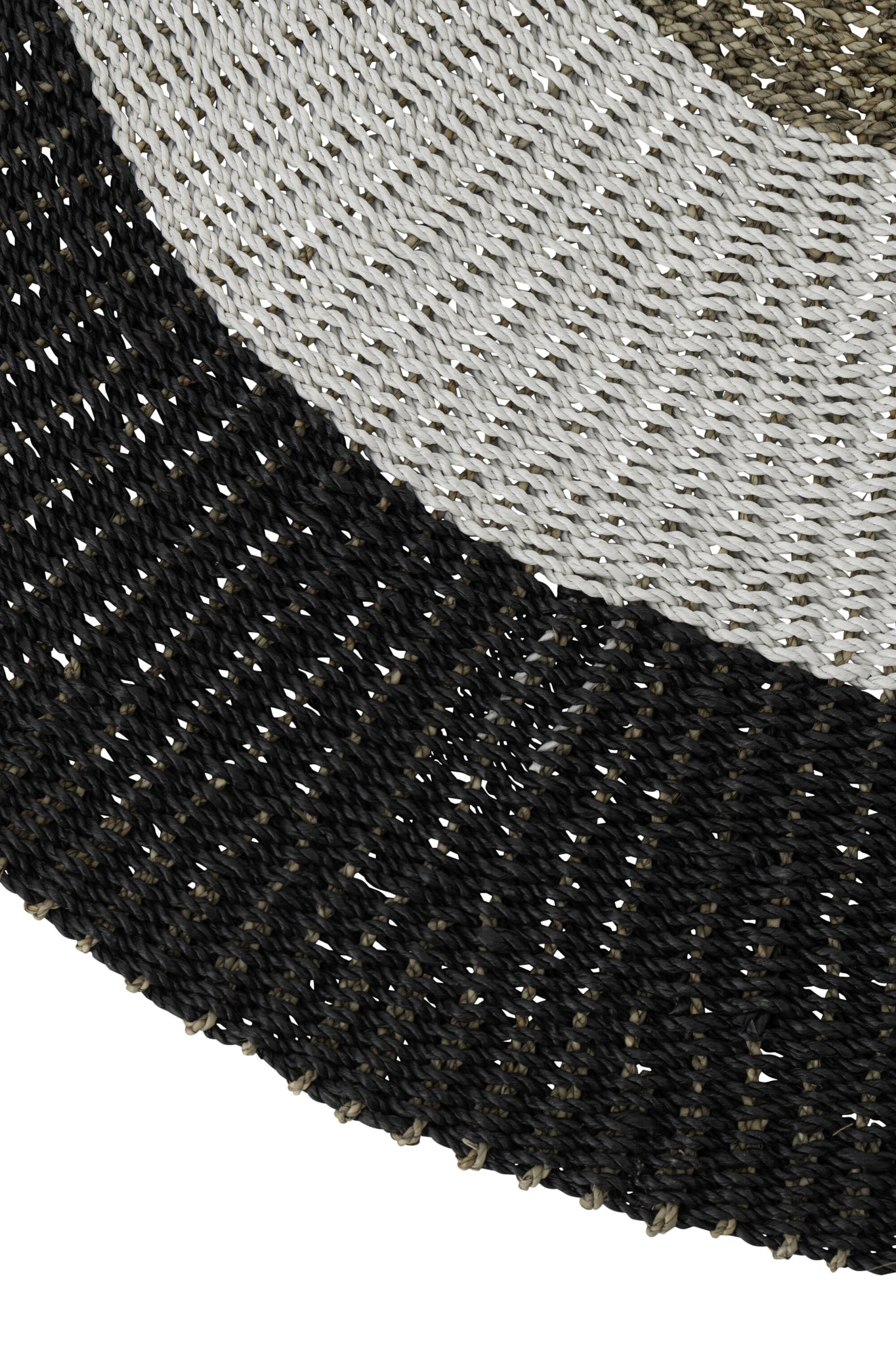 Rug Polypropylene White/Black Medium - Tuincentrum Lopik