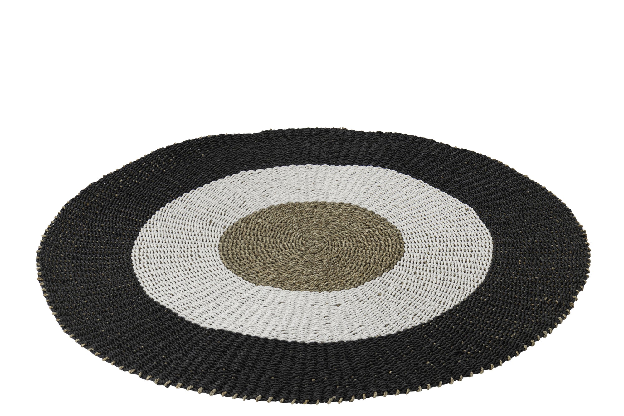 Rug Polypropylene White/Black Medium - Tuincentrum Lopik
