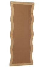 J-LINE WANDSPIEGEL ONREGELMATIG BAMBOE NATUREL