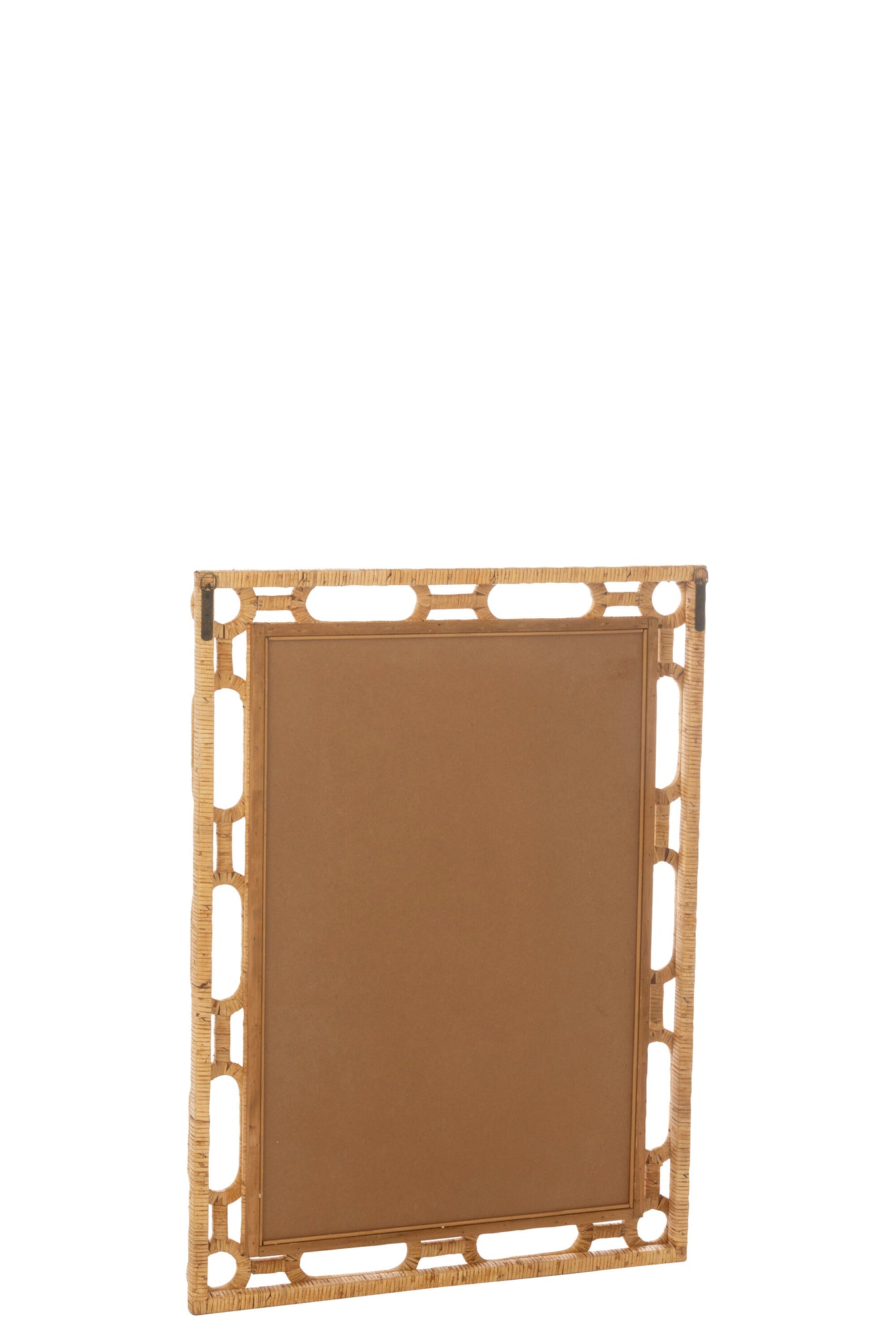 J-LINE WANDSPIEGEL RING ROTAN NATUREL KLEIN