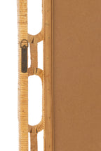J-LINE WANDSPIEGEL RING ROTAN NATUREL GROOT