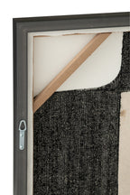 J-LINE WANDDECORATIE BORDUURWERK MDF WIT/ZWART - 65 X 45 X H3,2 CM - Tuincentrum Lopik