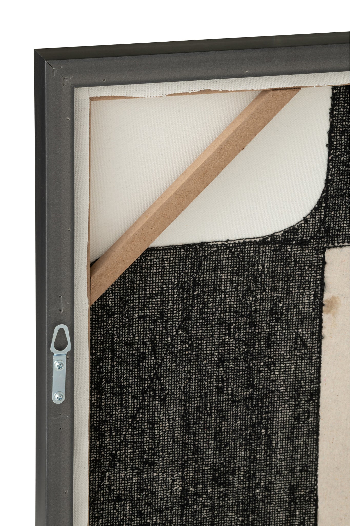 J-LINE WANDDECORATIE BORDUURWERK MDF WIT/ZWART - 65 X 45 X H3,2 CM - Tuincentrum Lopik