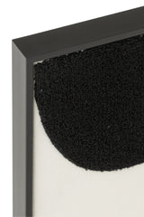 J-LINE WANDDECORATIE BORDUURWERK MDF WIT/ZWART - 65 X 45 X H3,2 CM