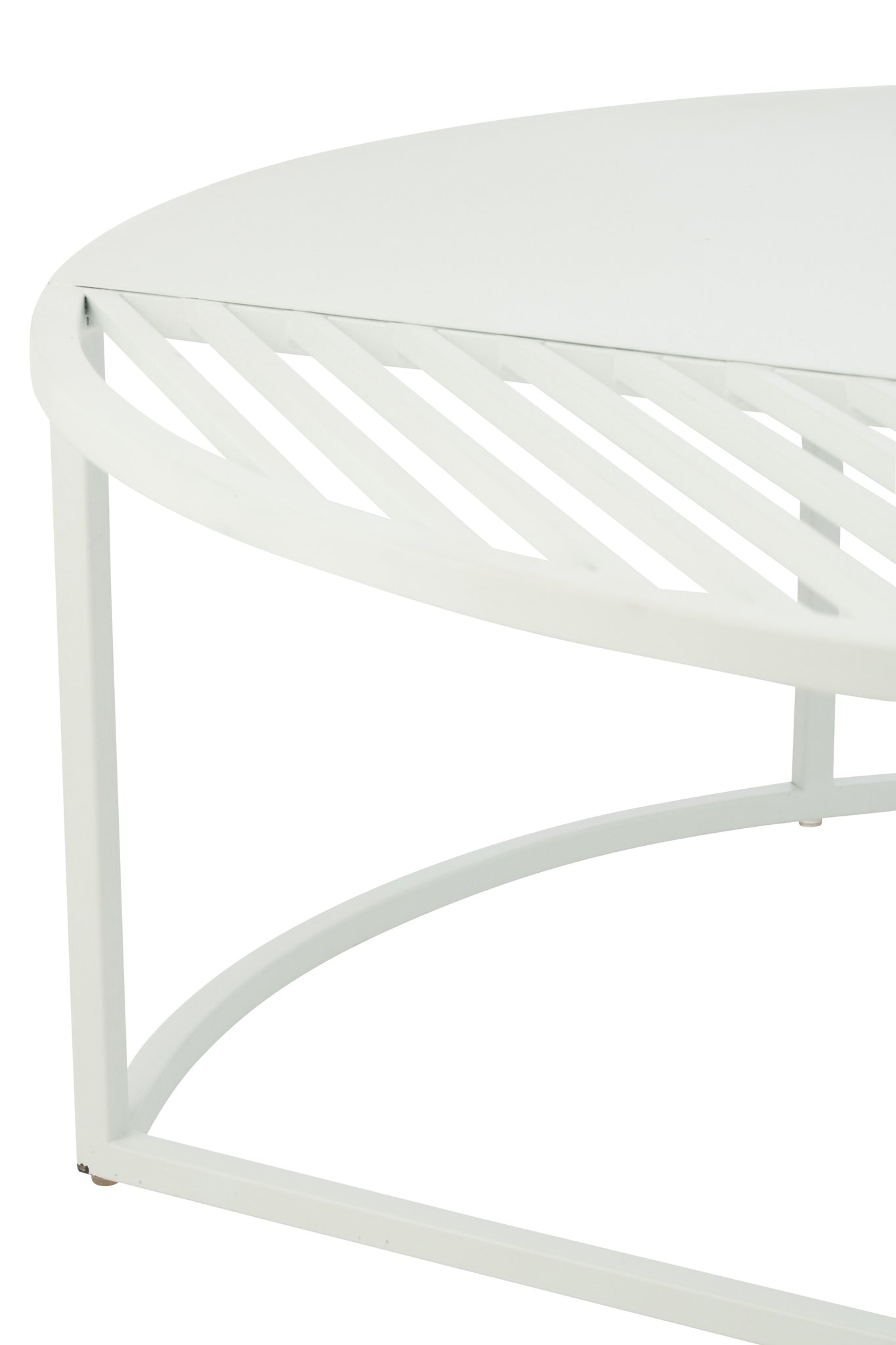 J-LINE BIJZETTAFEL BUITEN ROND METAAL WIT 90 CM - Tuincentrum Lopik