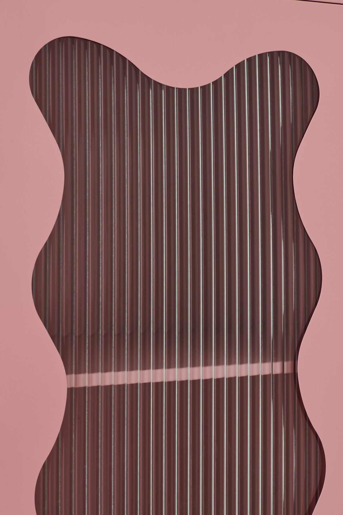 J-LINE KAST WAVES IJZER/GLAS LICHTROZE