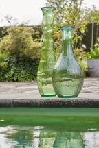 J-LINE FLOOR VASE GLASS LIGHT GREEN