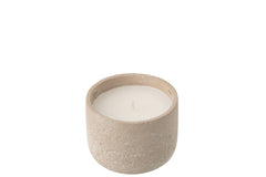 J-LINE OUTDOOR KAARS ROND LICHTBEIGE KLEIN 16U - Tuincentrum Lopik