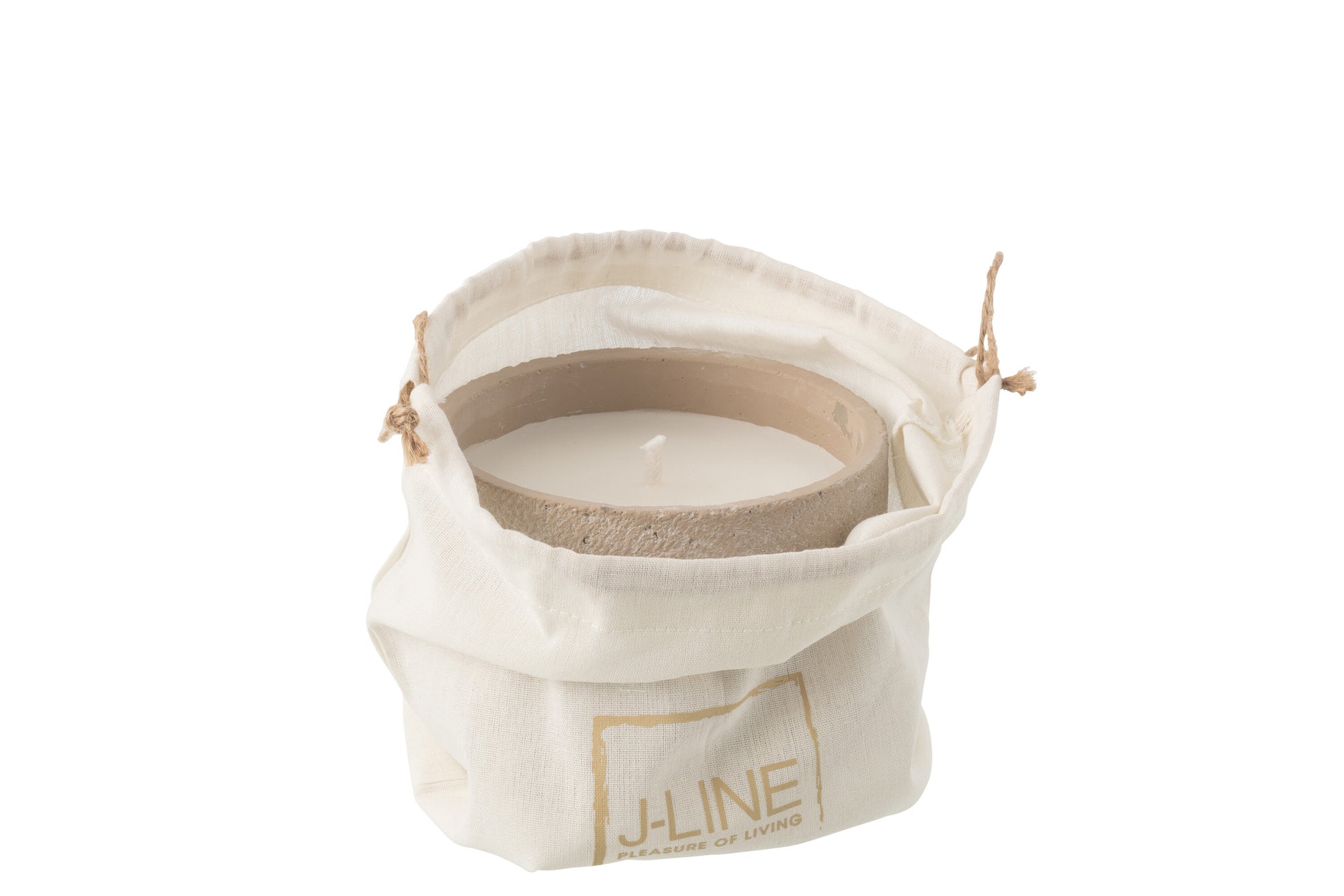 J-LINE OUTDOOR KAARS ROND LICHTBEIGE KLEIN 16U