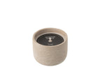 J-LINE OUTDOOR KAARS ROND LICHTBEIGE KLEIN 16U - Tuincentrum Lopik
