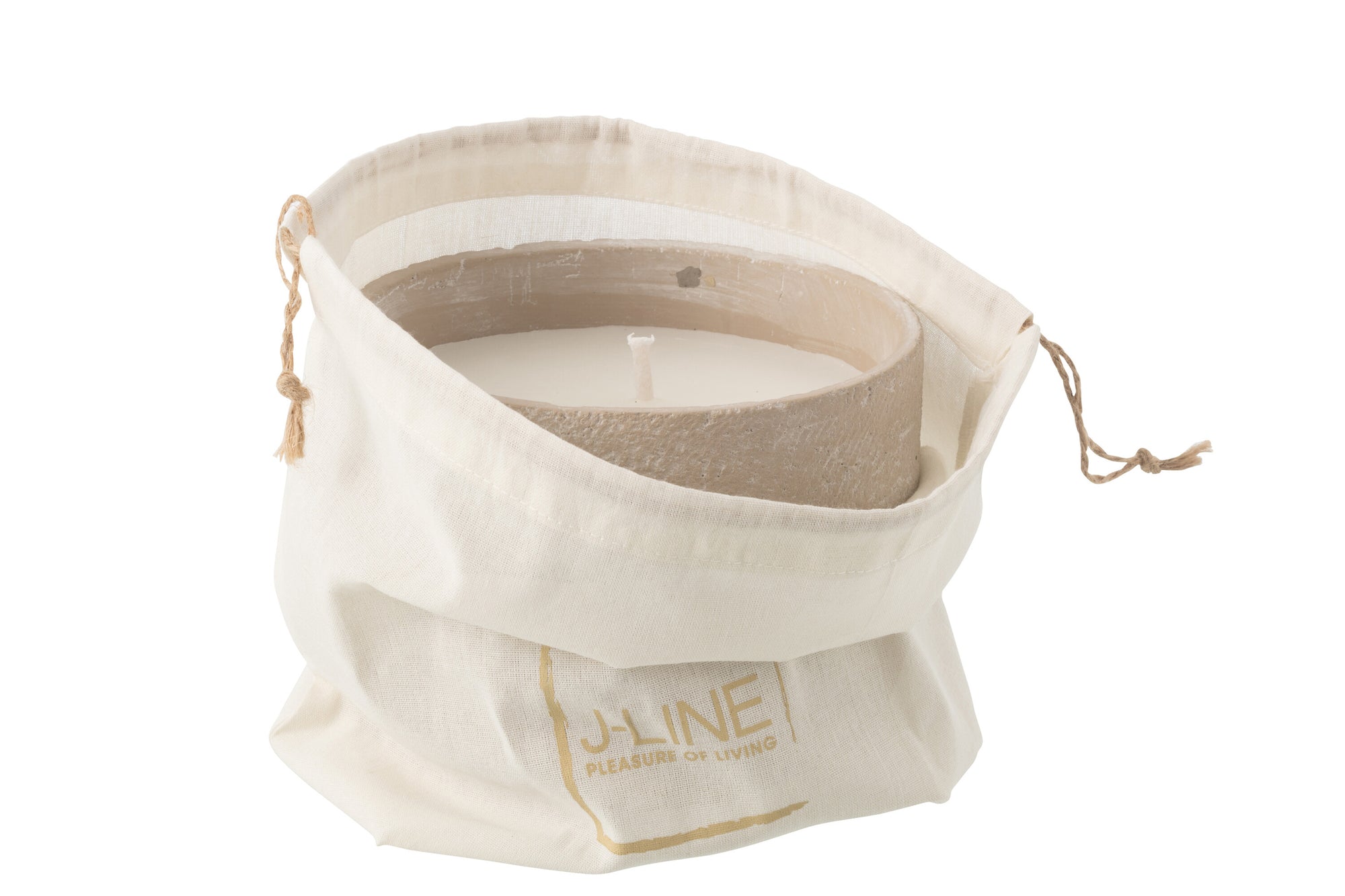 J-LINE OUTDOOR KAARS ROND LICHTBEIGE MEDIUM 31U