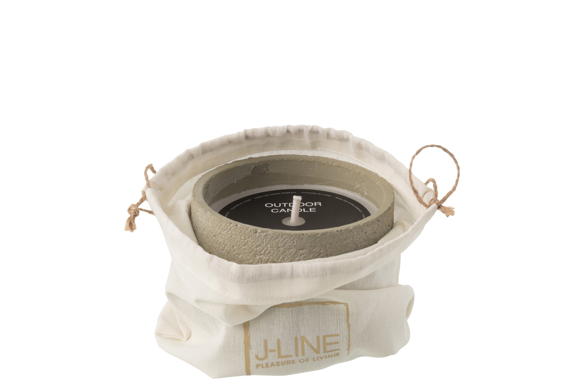 J-LINE OUTDOOR KAARS ROND LICHTGROEN KLEIN 16U