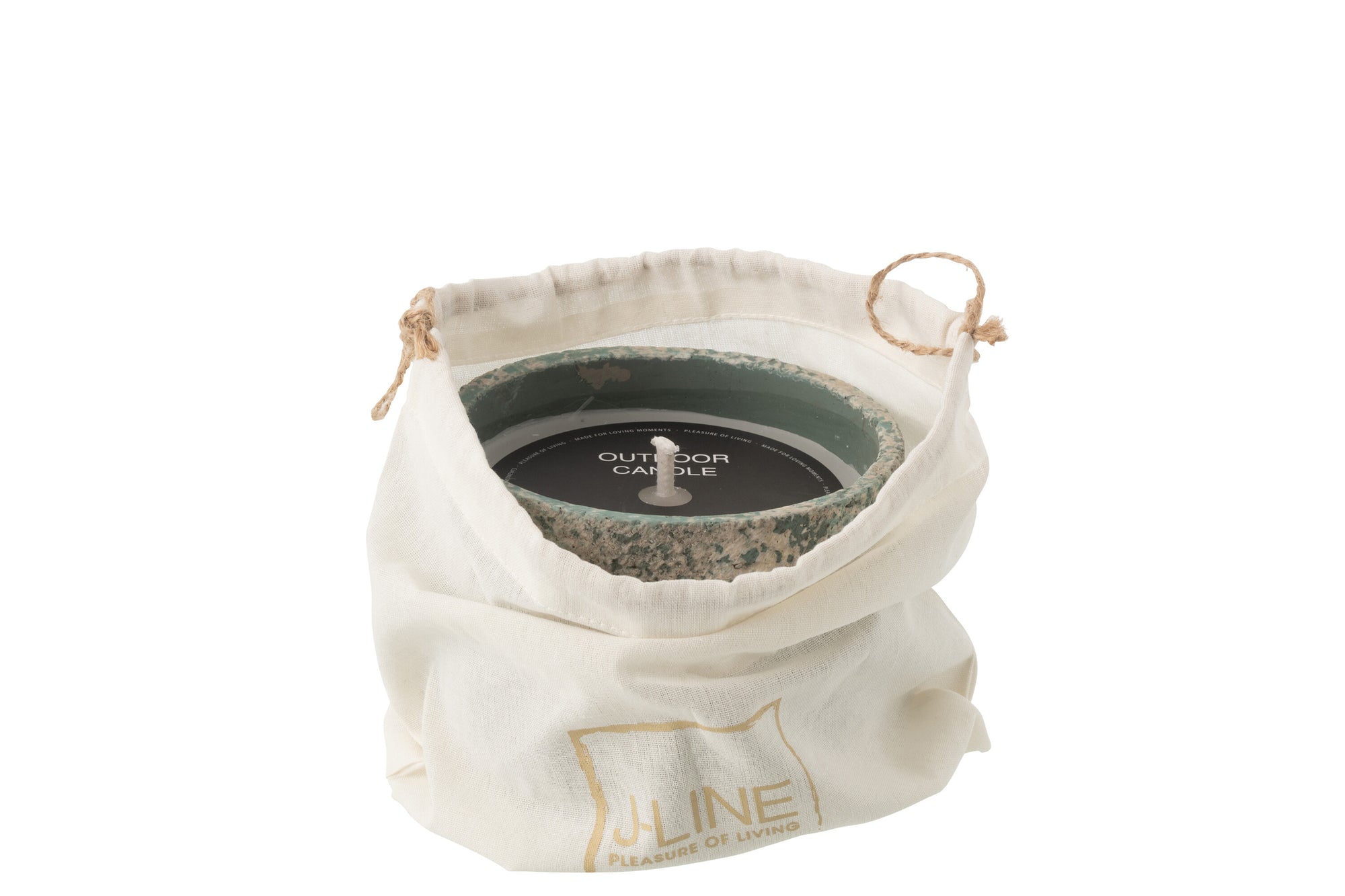 J-LINE OUTDOOR KAARS ROND TURQUOISE 16U