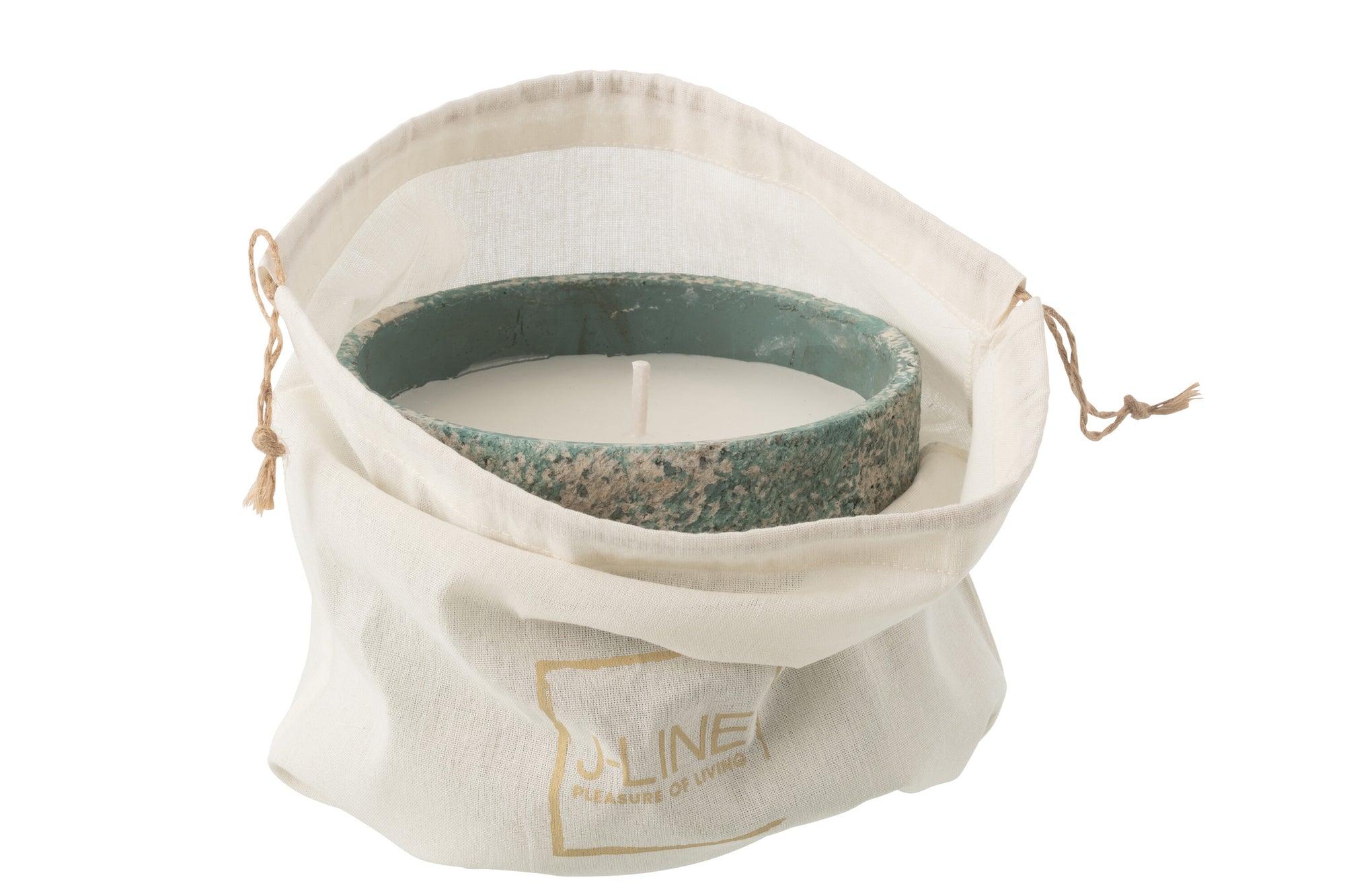 J-LINE OUTDOOR KAARS ROND TURQUOISE MEDIUM 31U