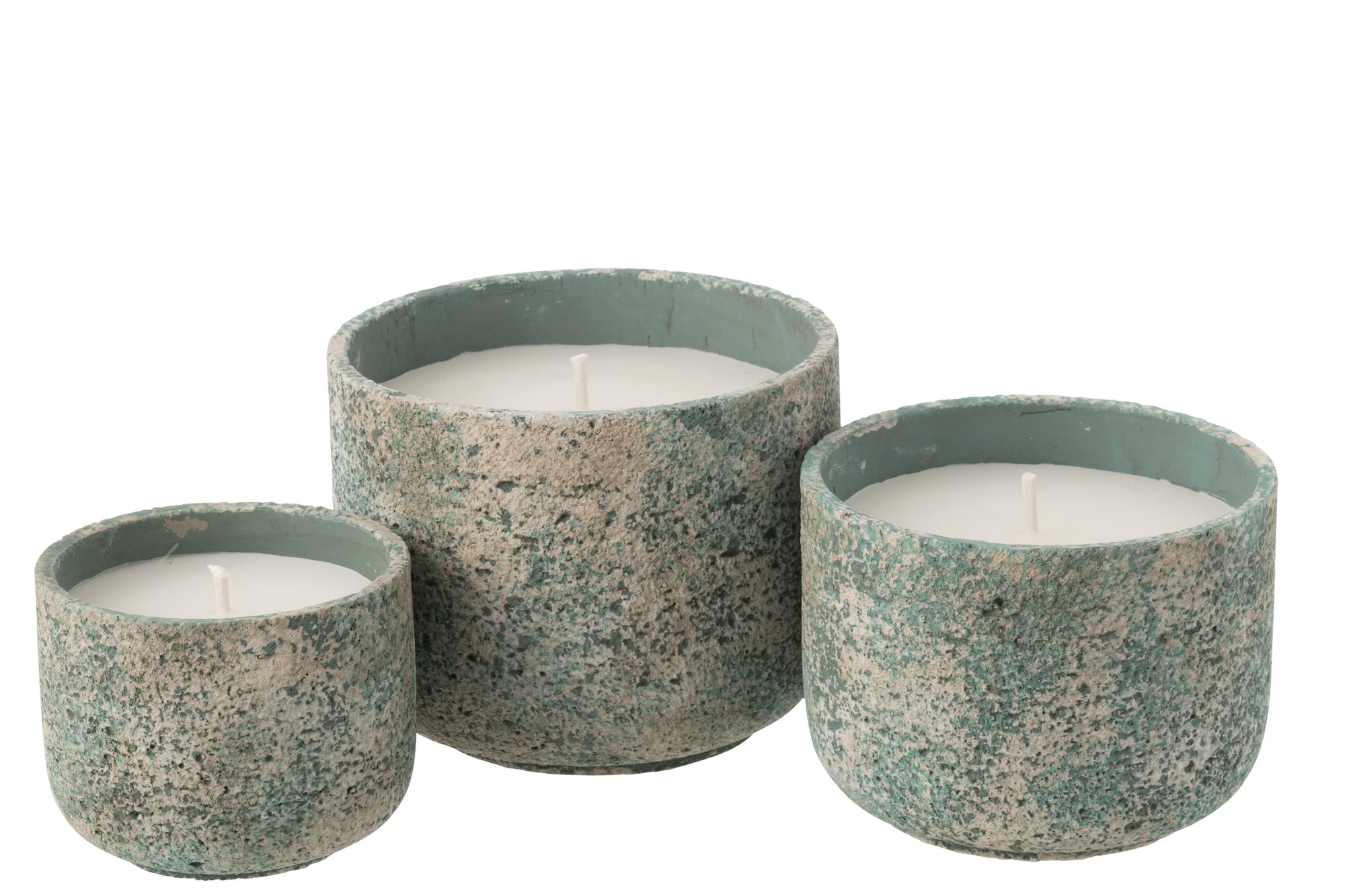 J-LINE OUTDOOR KAARS ROND TURQUOISE GROOT 47U