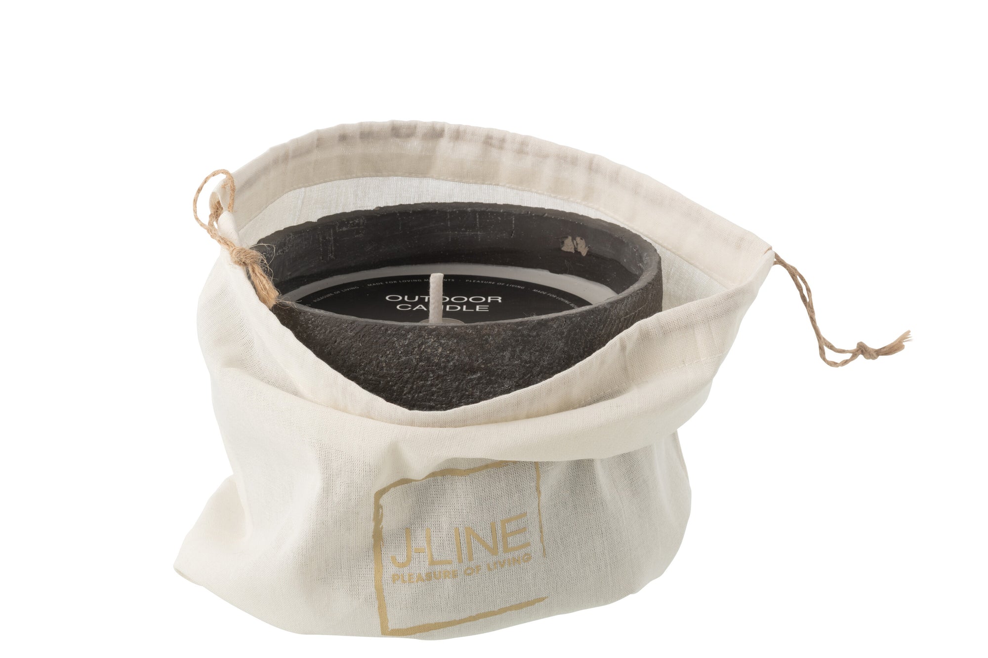 J-LINE OUTDOOR KAARS ROND DONKERGRIJS MEDIUM 31U