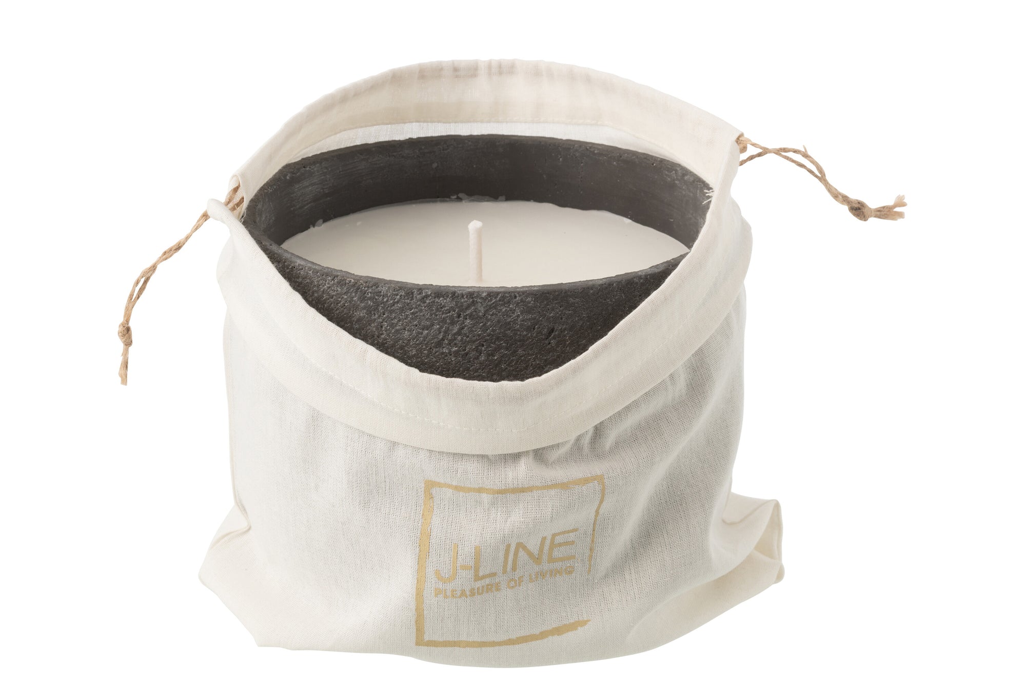 J-LINE OUTDOOR KAARS ROND DONKERGRIJS GROOT 47U