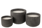 J-LINE OUTDOOR KAARS ROND DONKERGRIJS GROOT 47U - Tuincentrum Lopik
