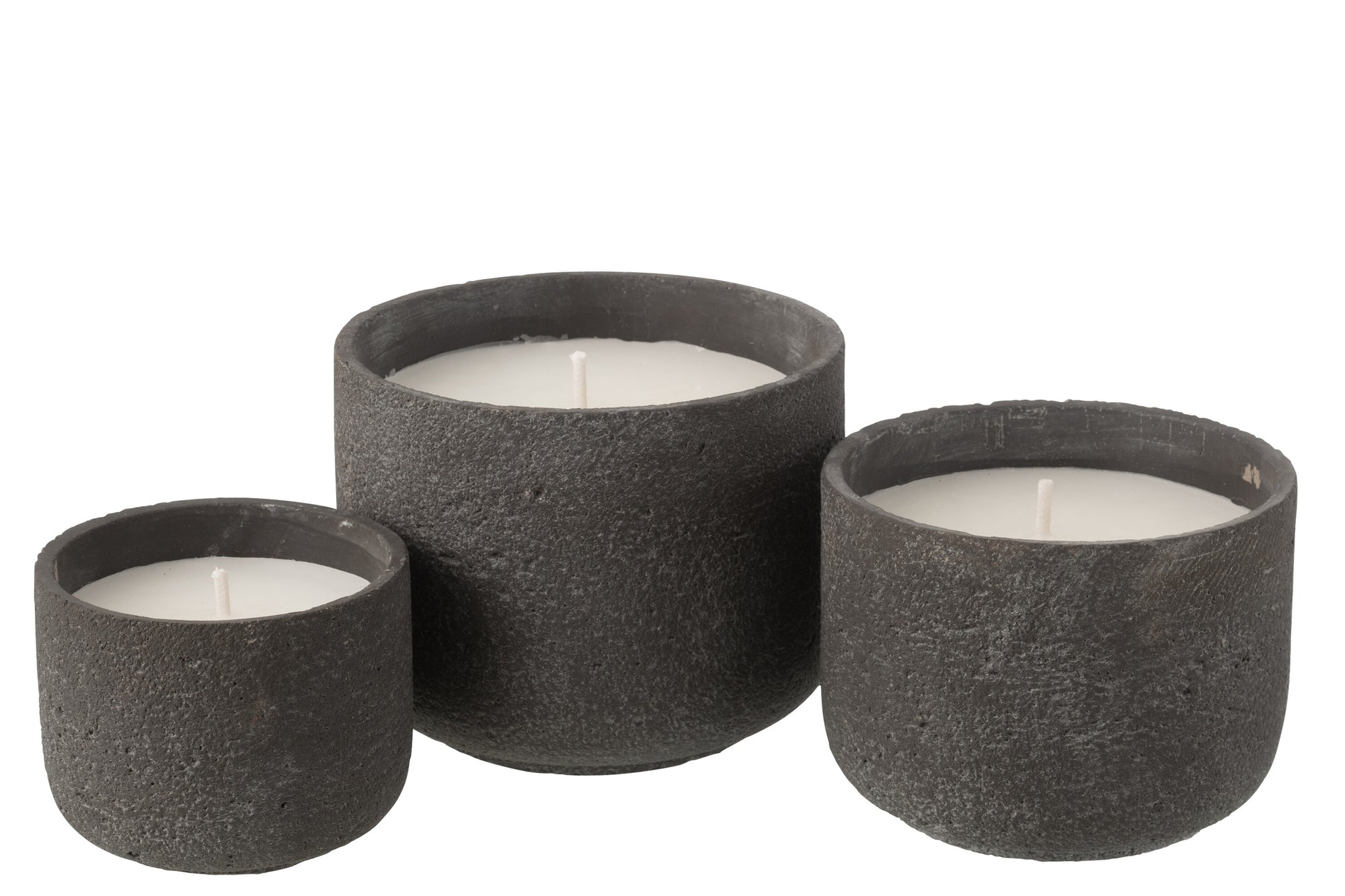 J-LINE OUTDOOR KAARS ROND DONKERGRIJS GROOT 47U