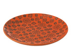 J-LINE DECORATIEF DIENBLAD BILLY PORSELEIN ORANJE/ZWART - Tuincentrum Lopik