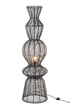 Zwarte metalen vloerlamp met touw - Tuincentrum Lopik