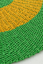 Rug Striped Raffia Green/Warm Yellow - Tuincentrum Lopik