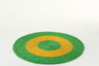 Rug Striped Raffia Green/Warm Yellow - Tuincentrum Lopik