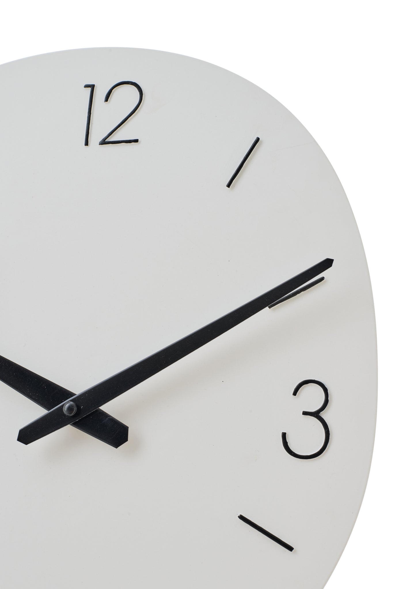 J-LINE WALL CLOCK OVAL METAL WHITE - Tuincentrum Lopik