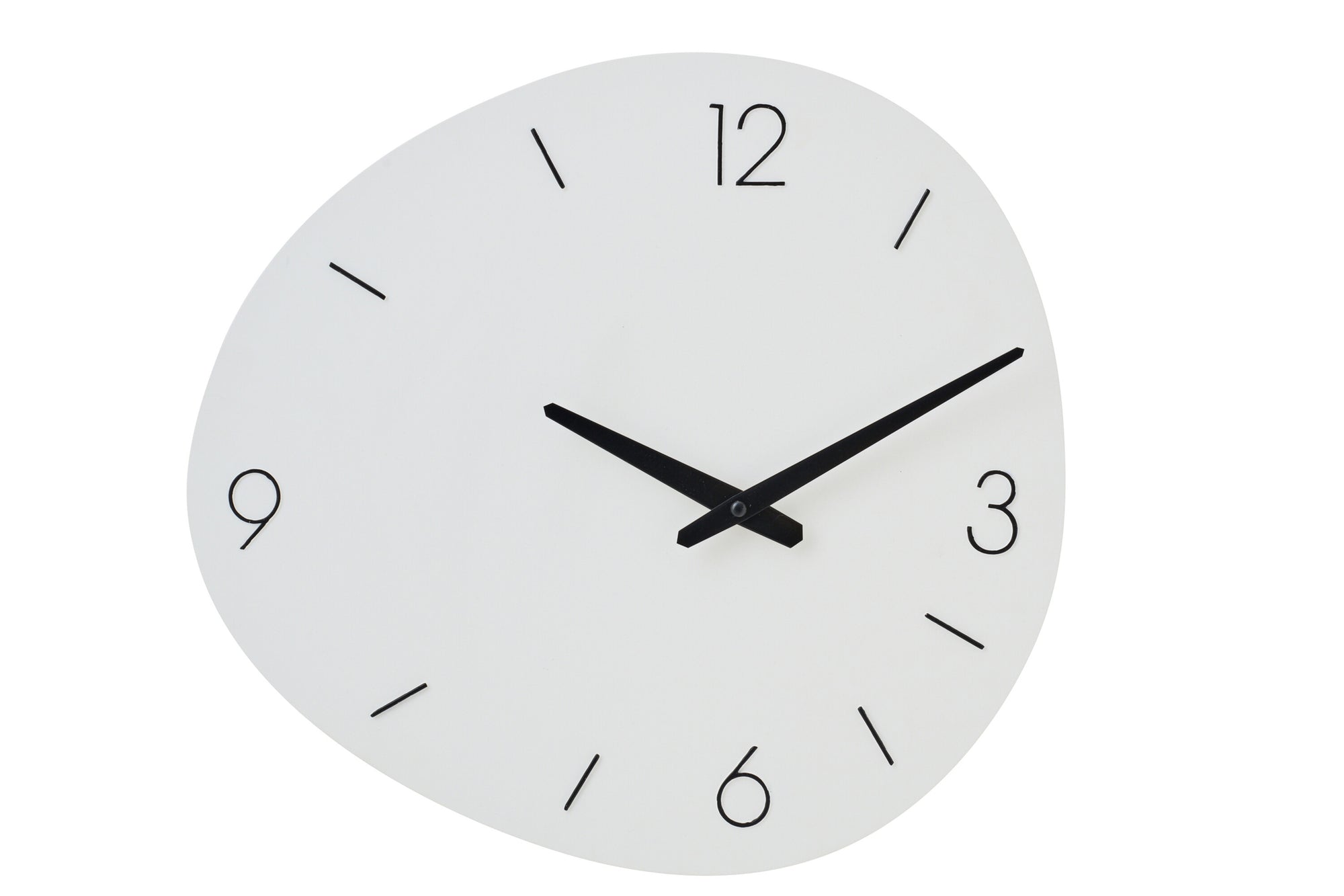 J-LINE WALL CLOCK OVAL METAL WHITE - Tuincentrum Lopik