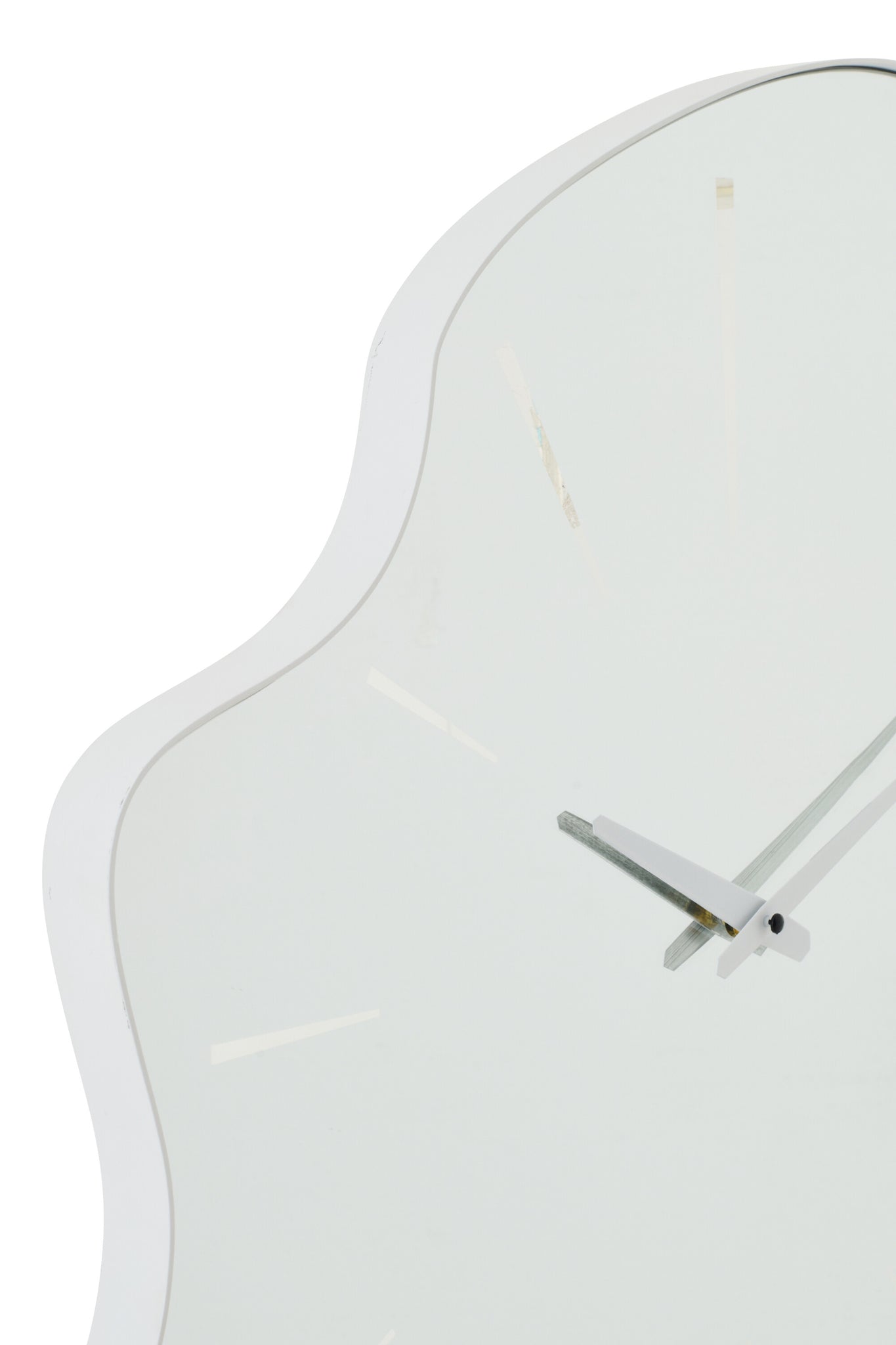 J-LINE WALL CLOCK IRREGULAR GLASS WHITE - Tuincentrum Lopik