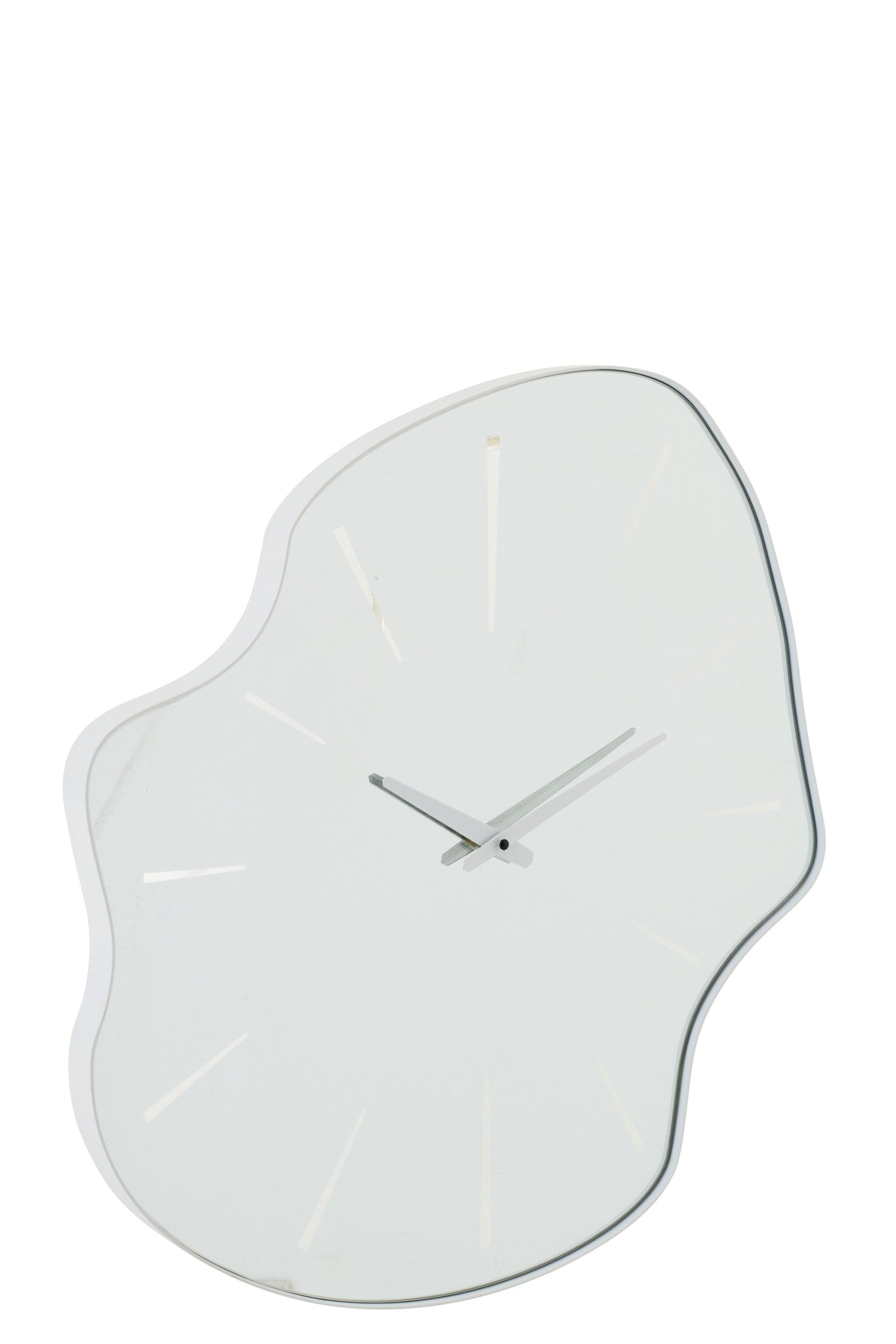 J-LINE WALL CLOCK IRREGULAR GLASS WHITE - Tuincentrum Lopik