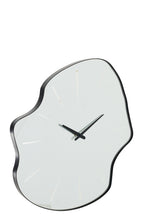 J-LINE WALL CLOCK IRREGULAR GLASS BLACK - Tuincentrum Lopik