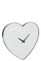 J-LINE WALL CLOCK HEART GLASS BLACK - Tuincentrum Lopik