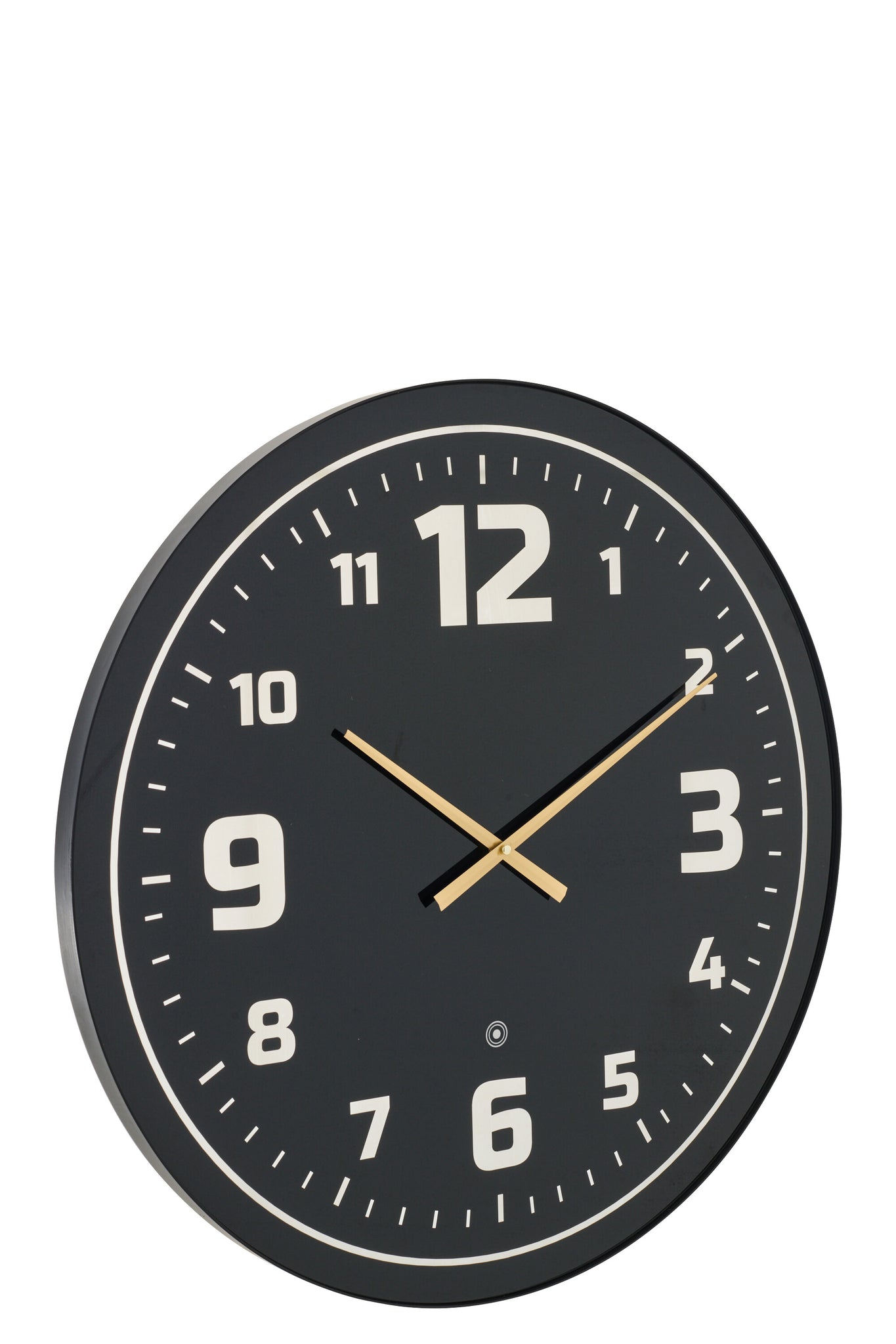 J-LINE WALL CLOCK LED YELLOW LIGHT GLASS BLACK - Tuincentrum Lopik
