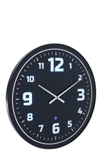 J-LINE WALL CLOCK LED BLUE LIGHT GLASS BLACK - Tuincentrum Lopik