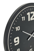 J-LINE WALL CLOCK LED BLUE LIGHT GLASS BLACK - Tuincentrum Lopik