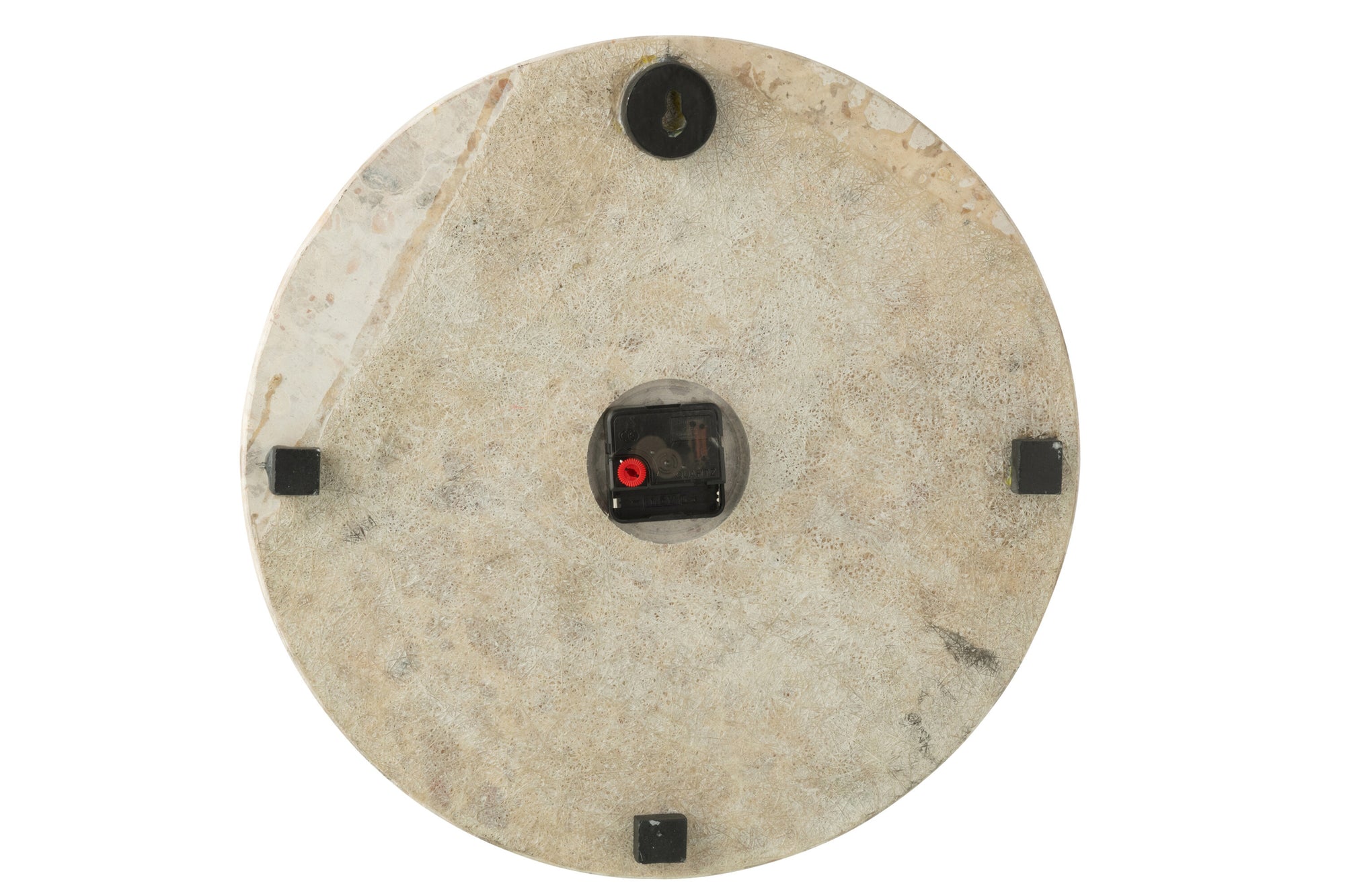 J-LINE WANDKLOK ROND MARMER BEIGE/ZWART - Tuincentrum Lopik