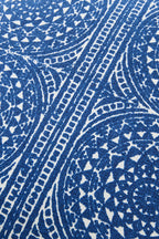 J-LINE KUSSEN MOZAÏEK KATOEN BLAUW/WIT - Tuincentrum Lopik