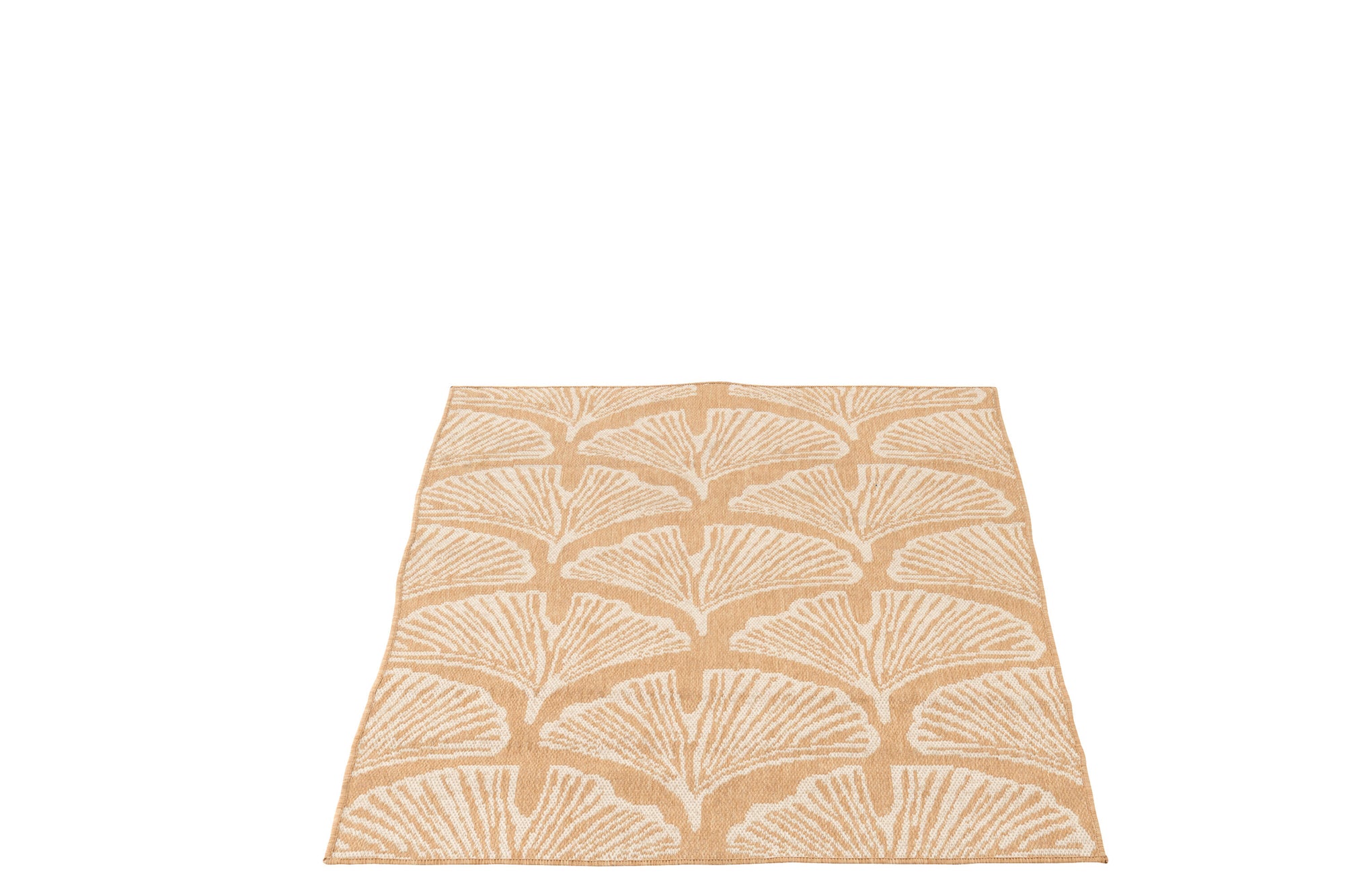 Rug Outdoor Leaves Polypropylene White/Natural - Tuincentrum Lopik