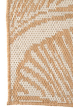 Rug Outdoor Leaves Polypropylene White/Natural - Tuincentrum Lopik